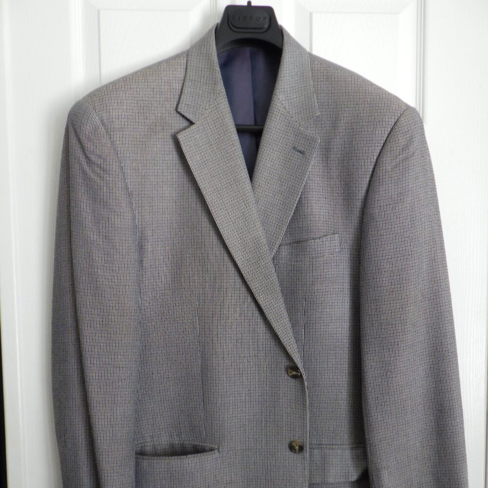 Lauren Ralph Lauren Men's Blazer Sports Coat Jacket Size 44L Silk Houndstooth